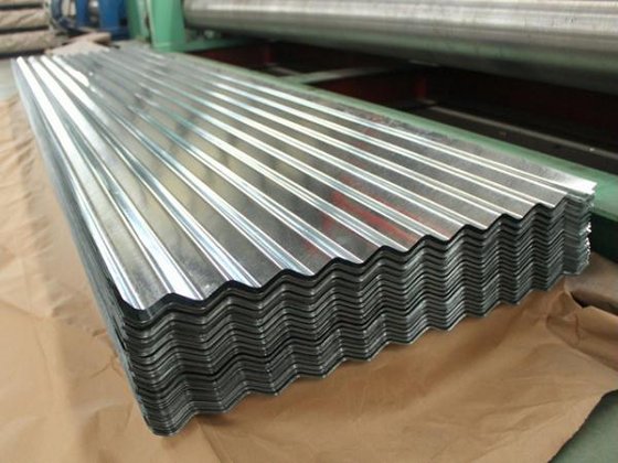 Corrugated steel plate